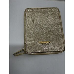 Juicy Couture Womens Medium Ed to the Stars Nook Glitter E-Reader Ipad Case Gold